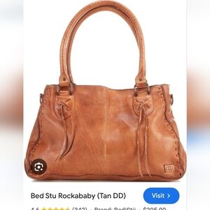 BED|STU Rockababy Tan DD/rustic Leather Shoulder Bag